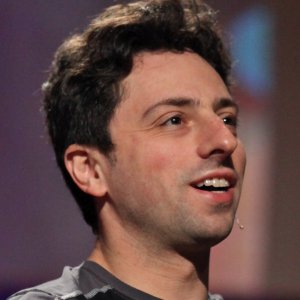 Google co-founder Sergey Brin on stage at TED in 2010